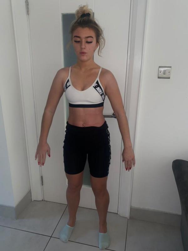 Tierna before transformation with Sean Dwyer Coaching