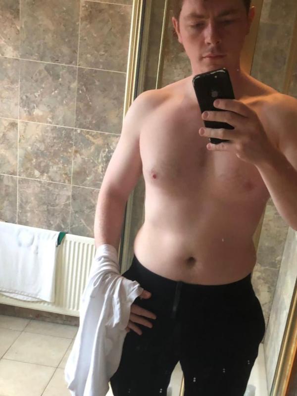 Lee before transformation with Sean Dwyer Coaching