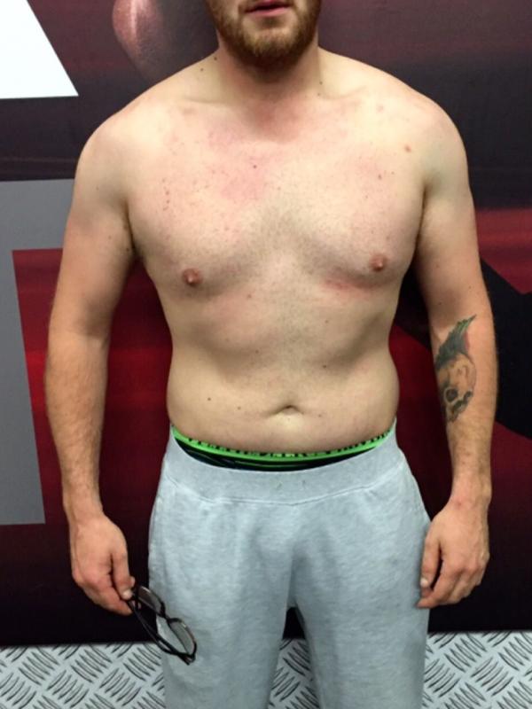Kyle (big kilo) before transformation with Sean Dwyer Coaching